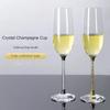 Set di Coppe da Champagne in Cristallo di Diamante Europeo Alta Bellezza Fatte a Mano Coppa ad Alto Stelo Tazza per Bollicine Set da Vino per la Casa Coppia di Tazze