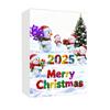 2025 Snowman Advent Calendar for Kids 24-Day Christmas Countdown Box with Acrylic Ornaments Multifunctional Holiday Decoration