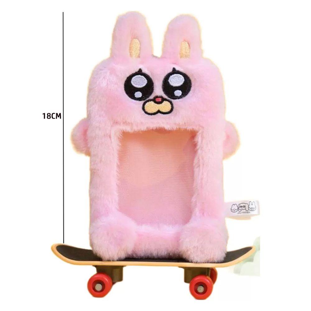 Cartoon Plush Photocard Case Cute Star Shape Photo Card Holder Fashion Bag Keychain  Women