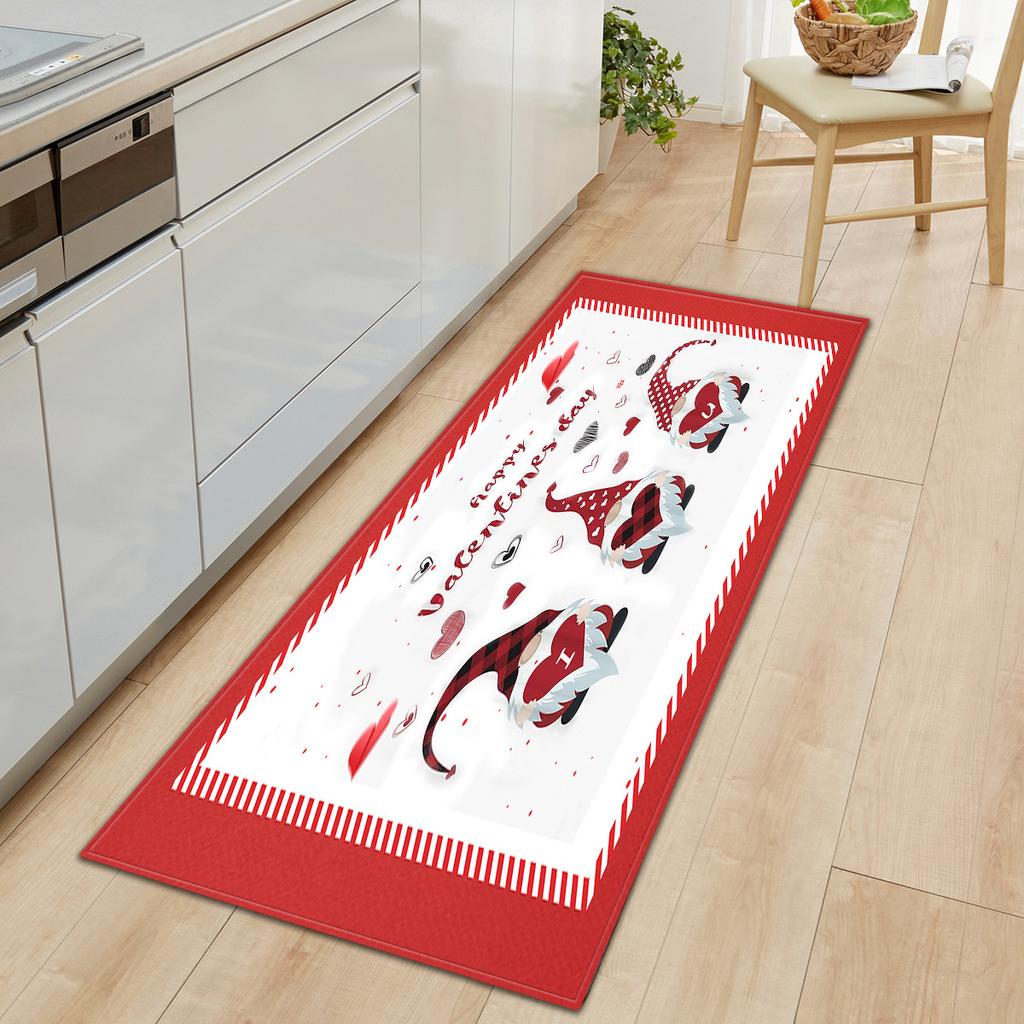 Valentine'S Day Carpet Long Floor Mat Love Theme Doormat