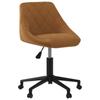 Day and Night - Day and Night Brown Velvet Swivel Dining Chair