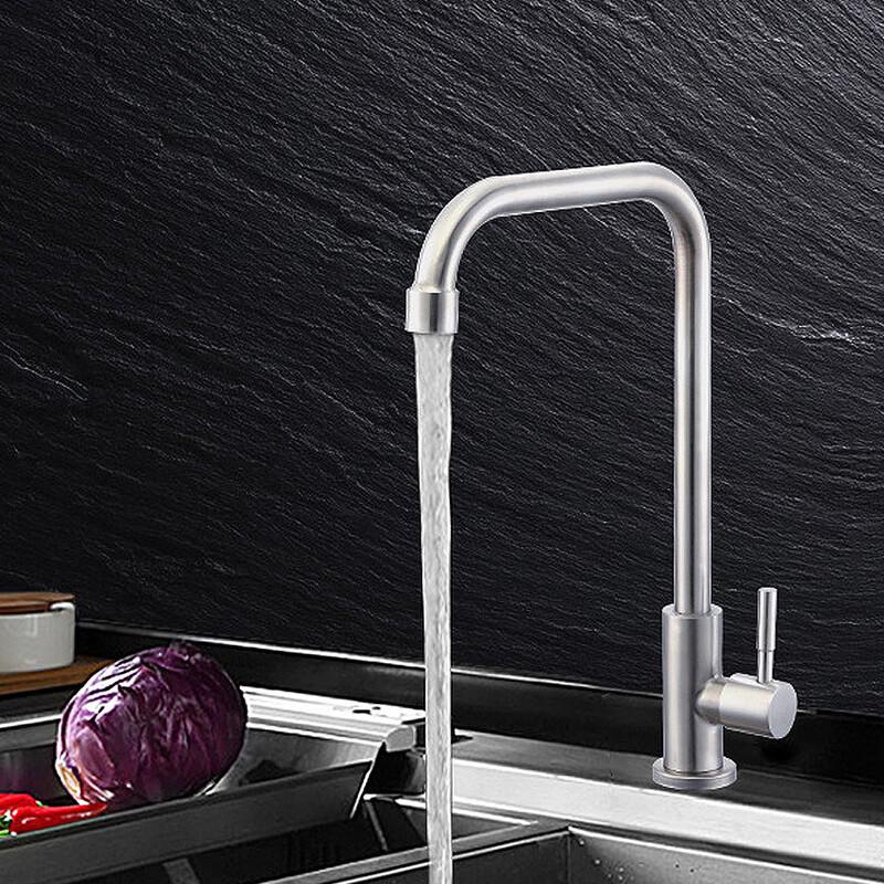 TLXT Single Cold High-Arc Kitchen Faucet