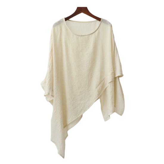 Cover Shirt Fit Coat Round Neck Up Pullover Tops Casual Vacation