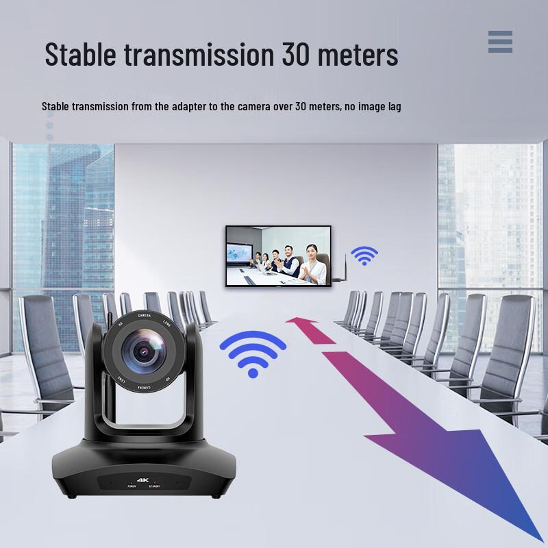 Huachang Vision 4K Wireless Video Conference Camera with 3x Optical Zoom (CN version)
