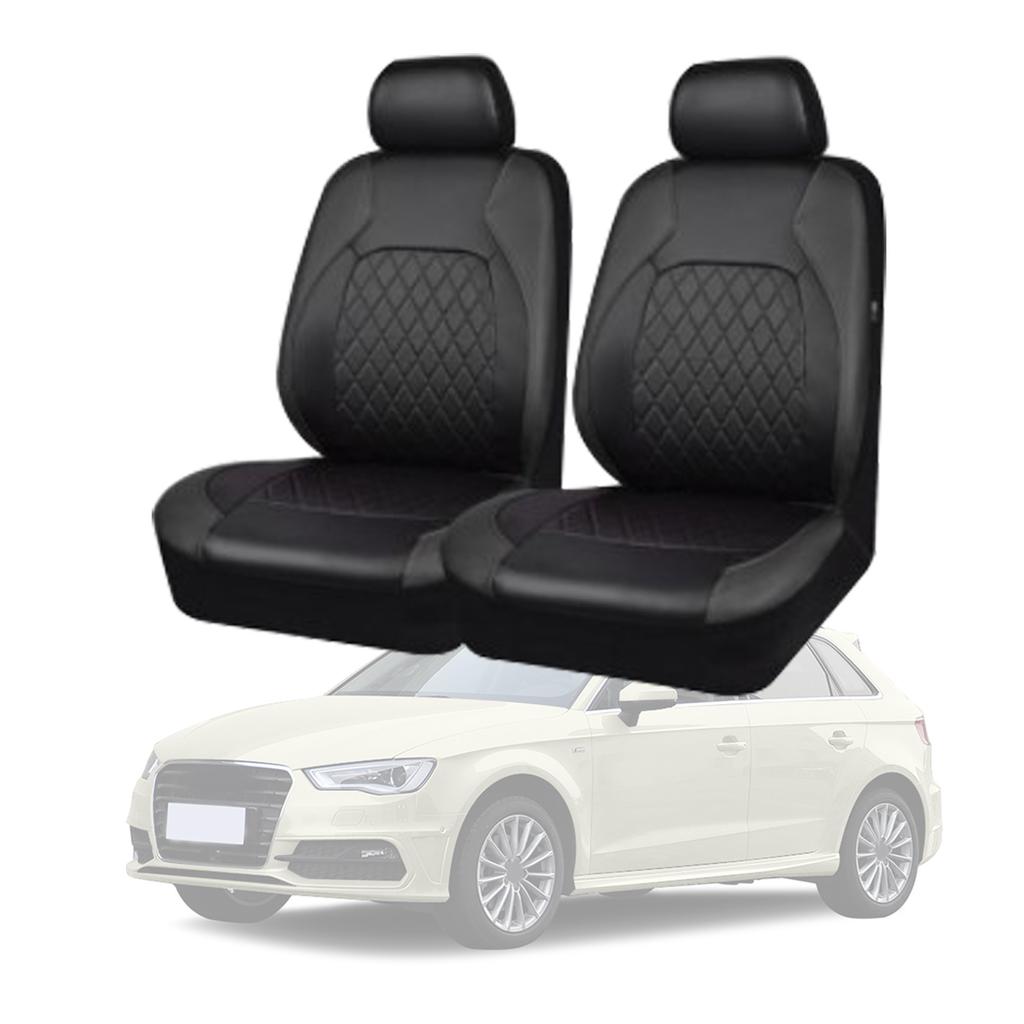 Car for Seat Cushion Universal Fits for SUV Truck Elegant PU Leather Full Set