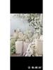 10-Piece White Dessert Display Stand Set: Wooden & Acrylic Tabletop Decoration