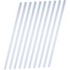 NUOBESTY 10pcs A4 Slide Binder Binding Bars for Report Covers Plastic Binding Bars Clear Binder Clear Slides Folders Plastic Paper Binder Plastic