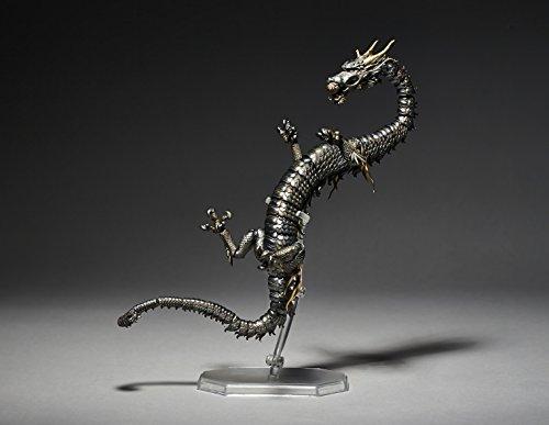 Kaiyodo Takeya Style Free-Standing Figurine Dragon, Iron Rust Tone, Non-Scale ABS & PVC, Painted Movable Figure KT-003