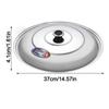 Durable 30-42cm Wok Pot Lid Universal Anti-scalding Frying Pan Cover Reusable Thickened Bowl Cover Restaurant Kitchenware