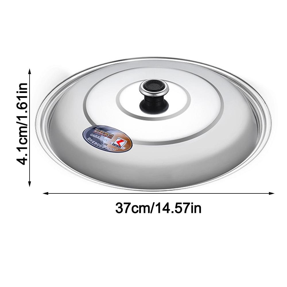 Durable 30-42cm Wok Pot Lid Universal Anti-scalding Frying Pan Cover Reusable Thickened Bowl Cover Restaurant Kitchenware