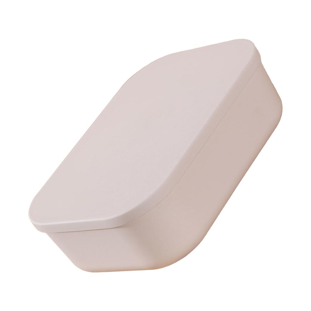 Desk Organizer Plastic Desktop Storage Box Container with Lid Dustproof Stackable Cosmetic Storage B