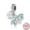 Spring New Charms Genuine Copper Floral Bee Firefly Style Butterfly Beads Fit Original Bracelet Necklace Handmade DIY Jewelry