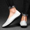 Prawdziwa Skóra Męskie Buty wsuwane Casualowe Skórzane Buty Męskie Mokasyny Wygodne Buty Ręcznie robione miękka podeszwa Buty duży rozmiar 48 49 50