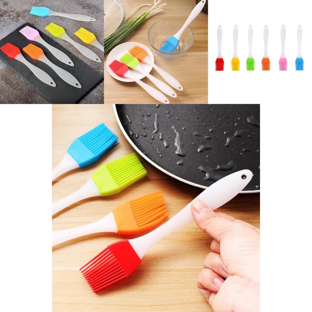 Stylish Heat Resistant Silicone Oil Brush And Spatula Perfect For Bbq And Baking