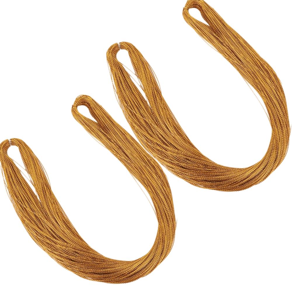 2pcs Non Stretch Metallic Cord String 1mm Thickness Jewelry Making Thread DIY Craft Cord Hang Tags
