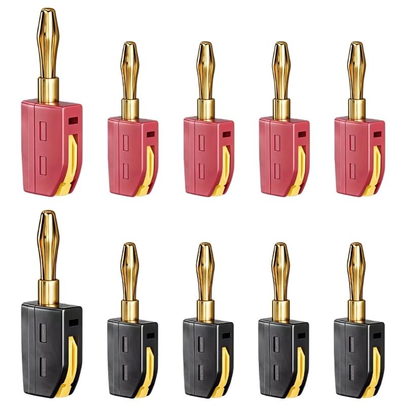 652F 10PCS 4MM PA Coated Banana Jacks High Performances Connection for Testing Tool
