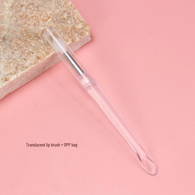Portable Mini Lip Brush with Soft Bristles, Dustproof Cover, Non-Disposable Lipstick and Lip Mask Applicator.