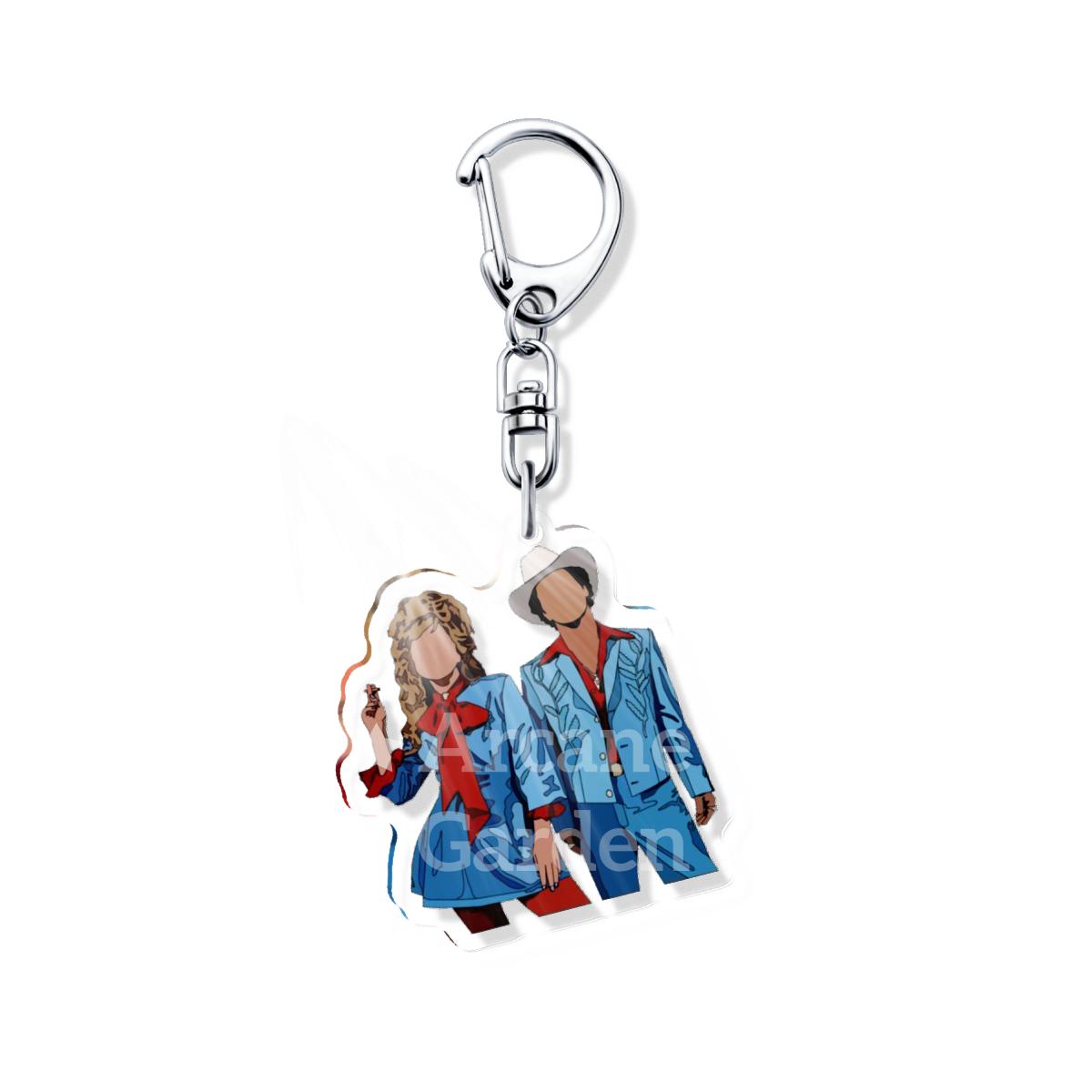 

Lady Gaga Abracadabra Sexy Actress Acrylic Icon Keychain Cool Bag Charm Pendant Fan Key Chain Souvenir Creative Friend Kingring 6 cm