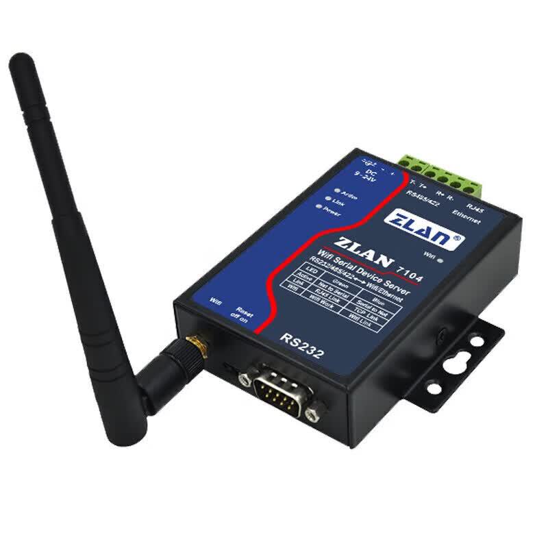 ZLAN Industrial RS232/422/485 to WiFi Serial Server