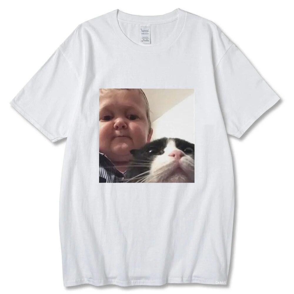 2023 New Hasbulla Fighting Meme T Shirt Unisex Women Mini Khabib Blogger T-Shirt High Quality Crew Neck Pure Cotton Oversized Tees Unisex