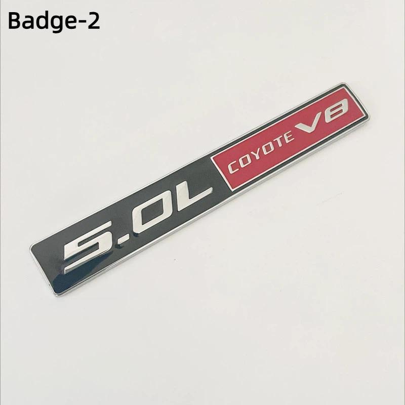 3D Metal 5.0 COYOTE V8 Rear Trunk Side Fender Emblem Badge Sticker Car Accessories For 5.0 GT F150 FX4