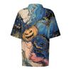 Women's Fashion Casual Lapel Short Sleeve Printed Shirt Women's Button Up Tops