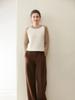Autumn 2025 Women's Color Block Cable Knit Cashmere Sweater - Fashionable, Versatile, Slimming Round Neck Knitwear