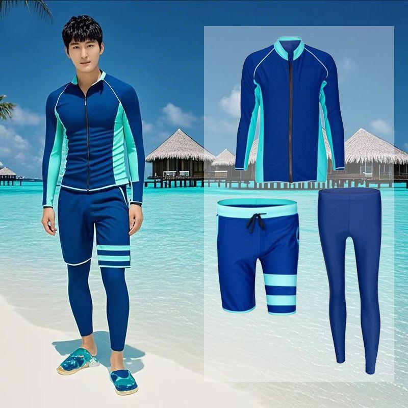 Diving Wetsuit Set Women Quick Dry Long Sleeve Rash Guard Pants 5 Piece Swimwear Snorkeling Surfing Water Sports