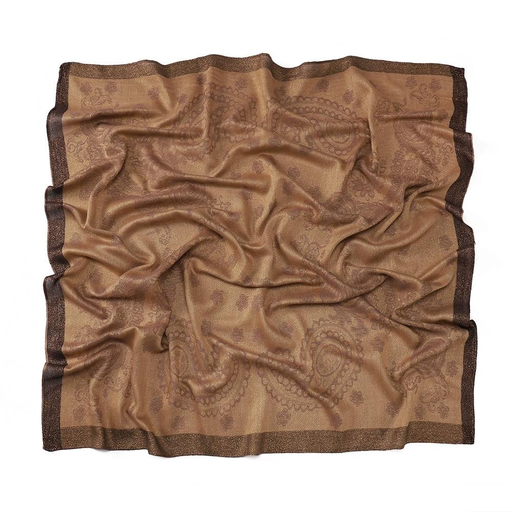 100X100Cm Women Paisley Pattern Malaysian Breathable Square Headscarf Arabian Scarf Middle East Dubai Turkey Palestinian Hijabs