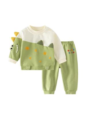 Trendy Boys' Autumn Cotton Sweatshirt Two-Piece Set