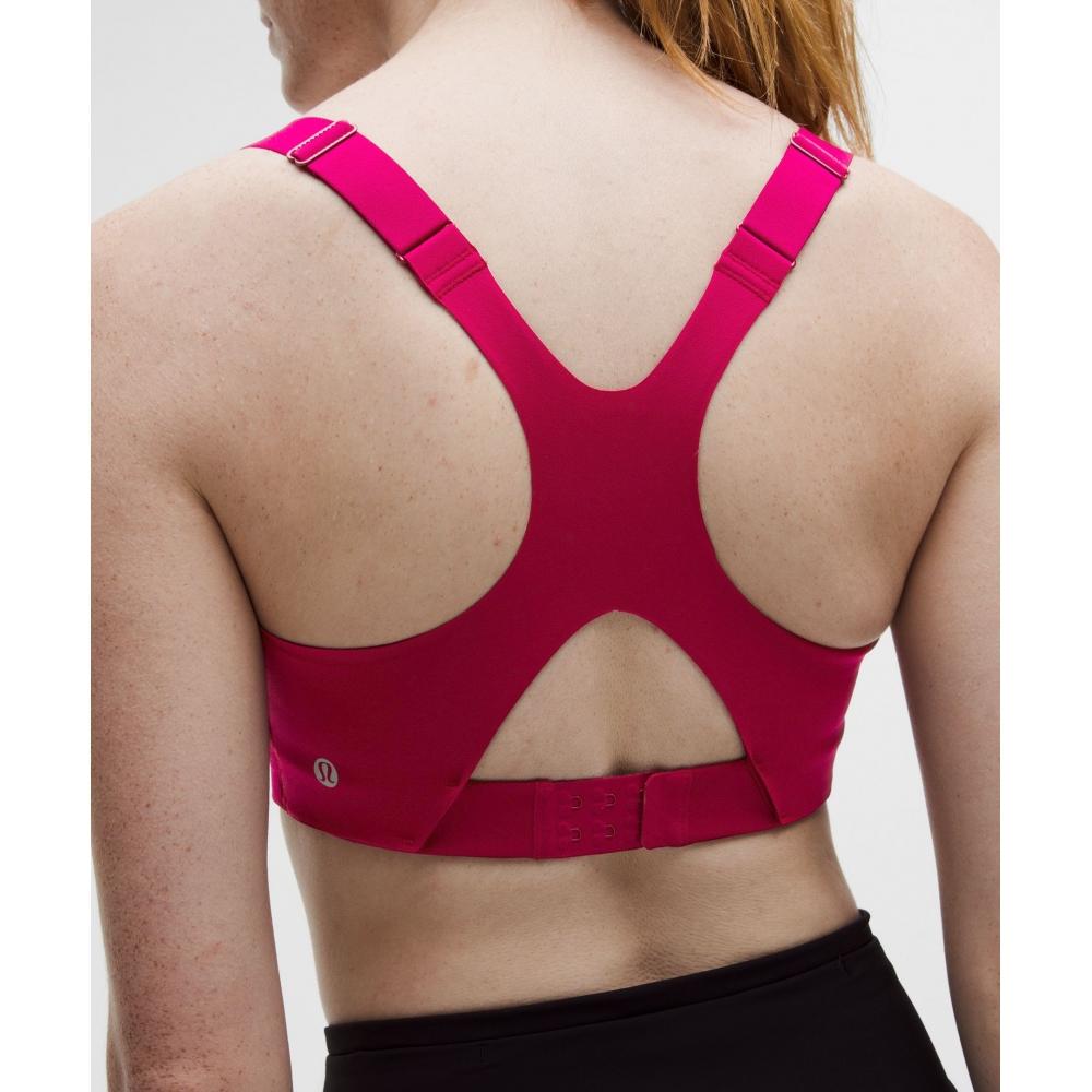 Lululemon Ultralu Square Neck Workout Bra  MeDium Support  D DD Cup Berry Rumble