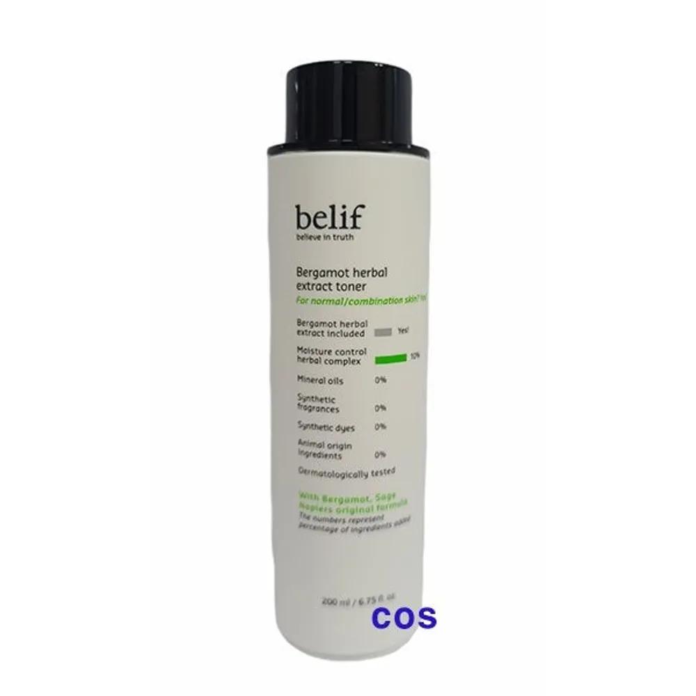 belif Тоник с экстрактом бергамота и травами 200 мл