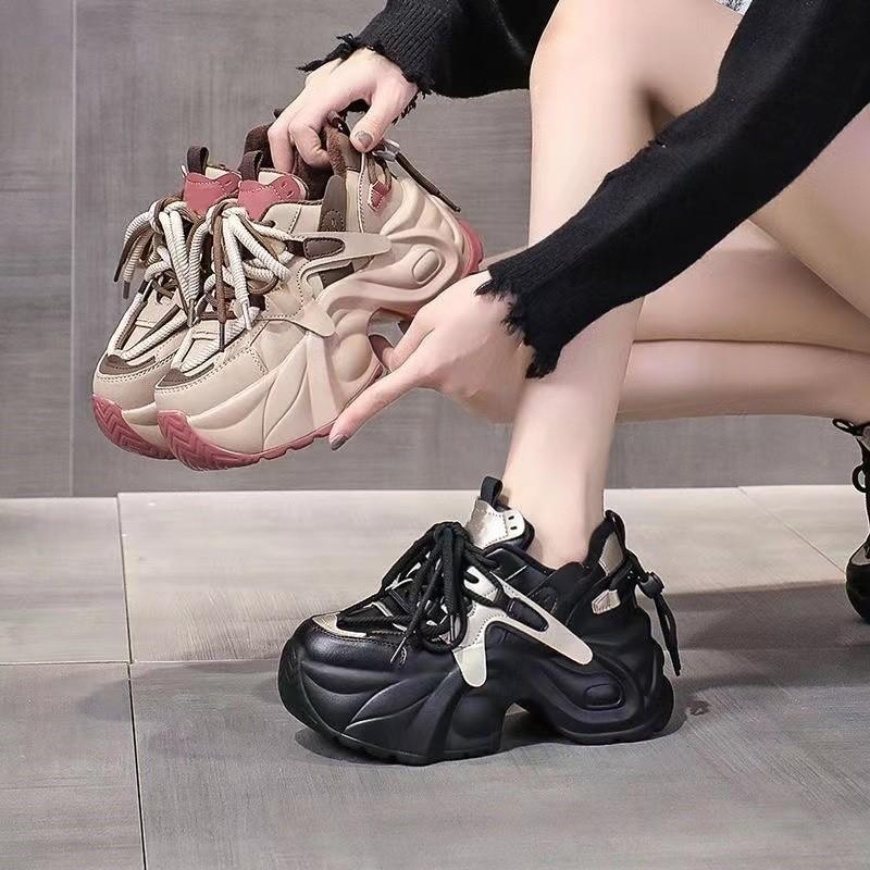 Casual Platform Sneakers For Women With Thick Sole And Height Boost In Summer And Spring