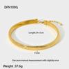 European and American Ins Minimalist Versatile Plated 18k Gold Titanium Steel Elastic Magnetic Buckle Bracelet Hip-hop Wind Stainless Steel Snake