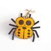 Cartoon Spider Leather Keychain Pendant Creative Spider-Shaped Card Holder Access Card Protective Cover Cute Key And Bag Decoration for Bags Backpacks