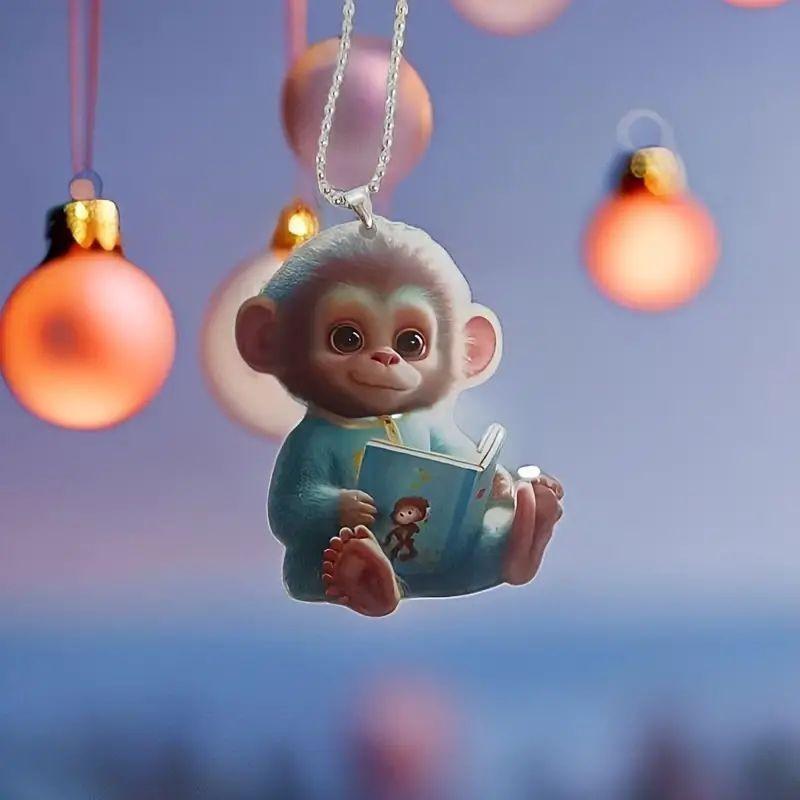 Charming Acrylic Cartoon Cow Car Decoration Festive Home And Ornament Holiday