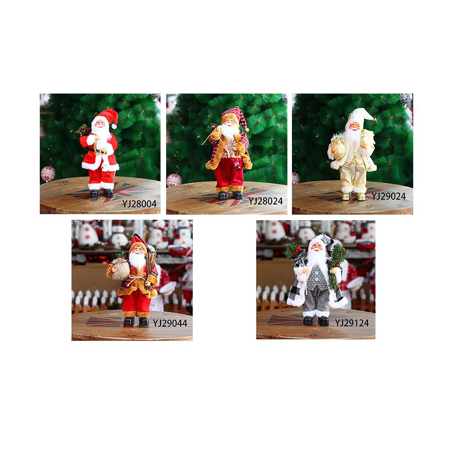 1PC Christmas Santa Claus Ornaments Decorations Xmas Decor Gift Figure Standing 30cm