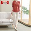 Women's Embroidered Ethnic Style Summer Two-Piece Set