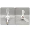 Compact Screw In Ceiling Fan E27 Mount with Adjustable Angle Quiet Operation for Bedroom Kitchen Office Daily