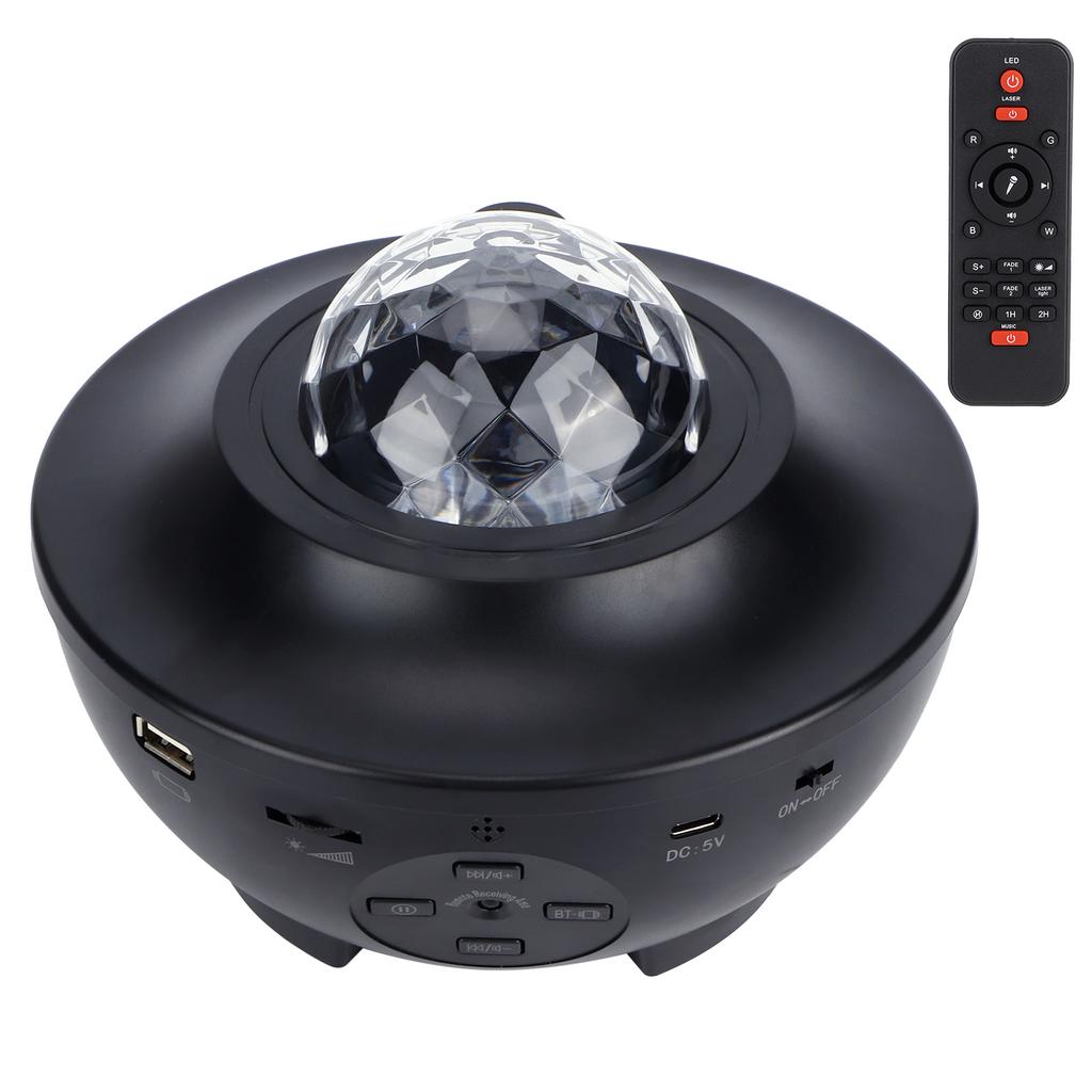 LED Star Projector Light Remote Control Projection Lamp Bedroom KTV Bar Decoration for Bluetooth