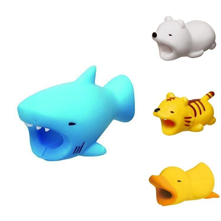 Lovely Animal Bite Cartoon Dinosaur Wire Organizer For Iphone Charging Cable