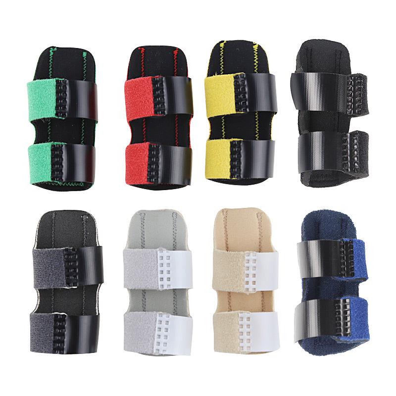 Adult Finger Fixation Splint: Protective Strap with Steel Plate Support.