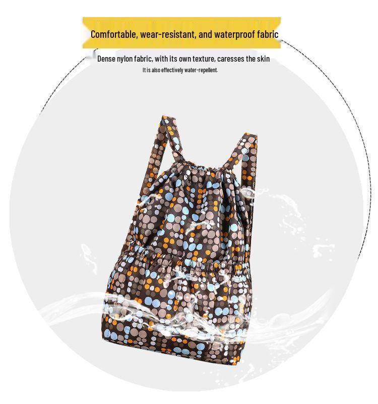 Summer Travel Large Capacity Drawstring Backpack for Fitness and Sports