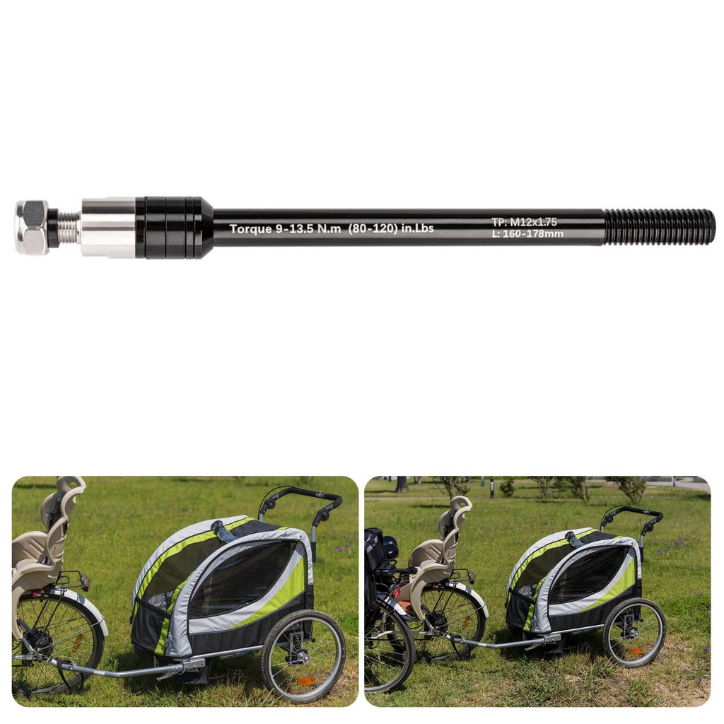 Adattatore per Bici con perni passanti standard Gancio per carrello bici Adattatore per perni passanti 12 mm con passo filettatura 1.0/1.5/1.75