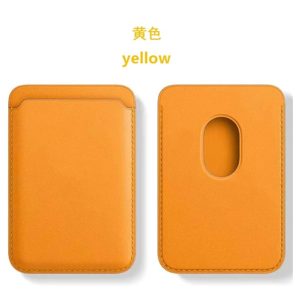 Starker magnetischer Leder-Kartenhalter Leder-Geldbörse Geeignet für IPhone 17 16 15 14 13 12 Pro Max, Samsung S26 S25 Ultra S24 Plus