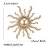 Trendy Ramadan Glossy Sun Brooches for Women Unisex Moon Pins Banquet Party Backpack Gifts Jewelry Accessories