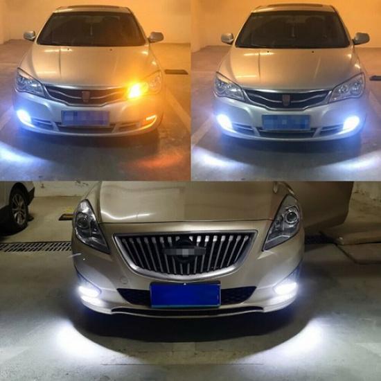 

LED Headlight Strip Light Turn Signal Lamp Daytime Running Yellow Sequential New