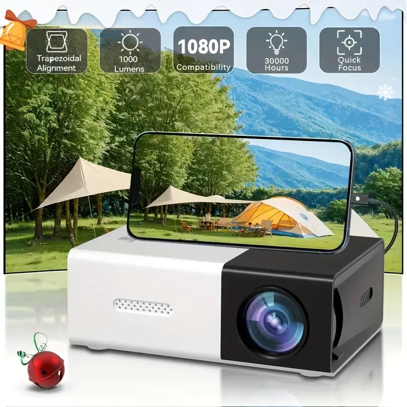 YG300 Smart Projector LED HD 4K Projetor 800 Lumen Auto Focus WiFi Bluetooth Home Theater Cinema Outdoor Portable Video Projetor