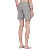 STONE ISLAND Pantaloncini da bagno con patch logo e vita elasticizzata Uomo costume da bagno Grigio 1015B0943-V0003