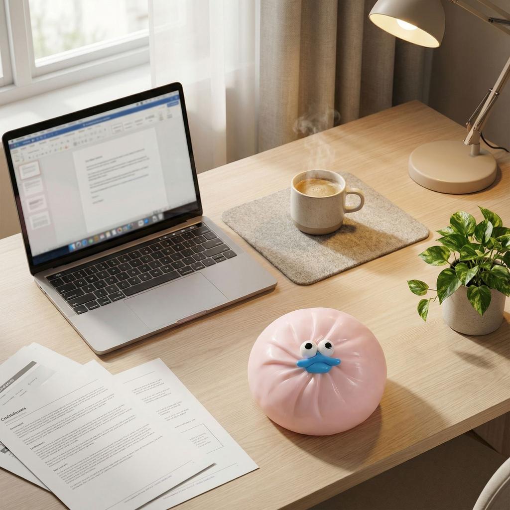 Funny Bun Ball - A Fun, Bouncy, Slow- Stress-relieving Toy That Helps Anxiety And Provides Sensory Enjoyment.